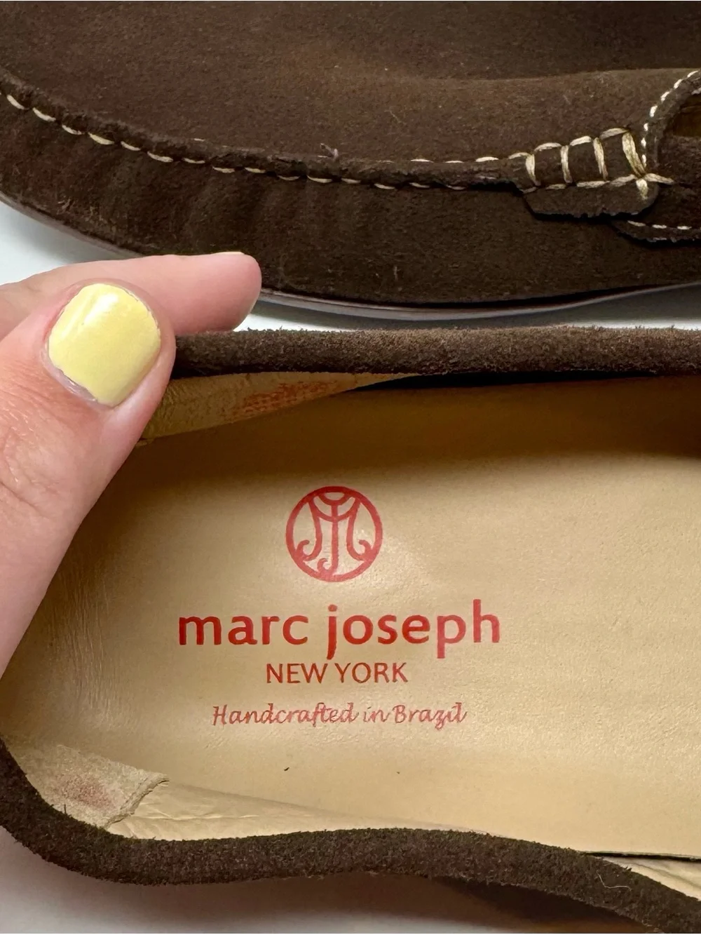 Marc Joseph New York | Men's Brown Suede Slip-On Loafers, Size 13 - EUC